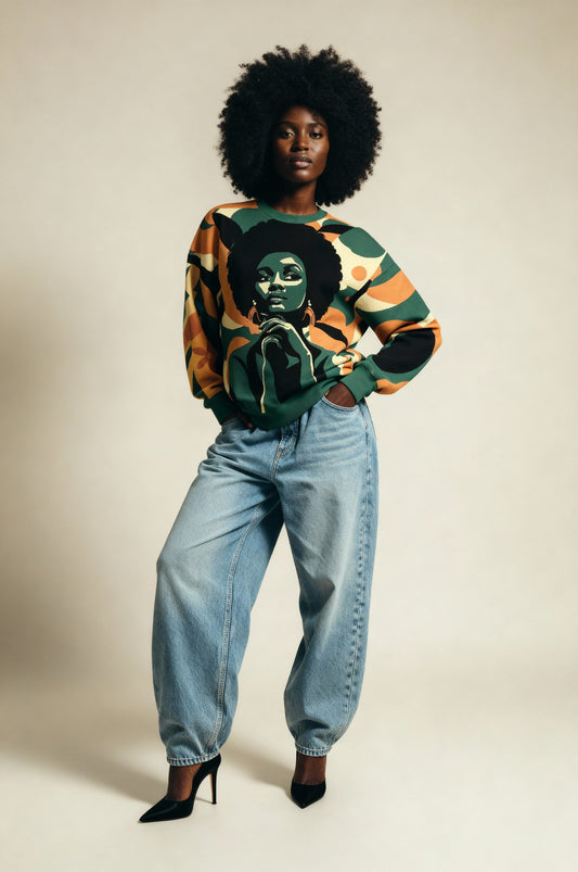 The Golden Aura|Knit Sweater