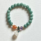 Natural Jade|Fulfillment Bracelet - With Dream Bell Charm