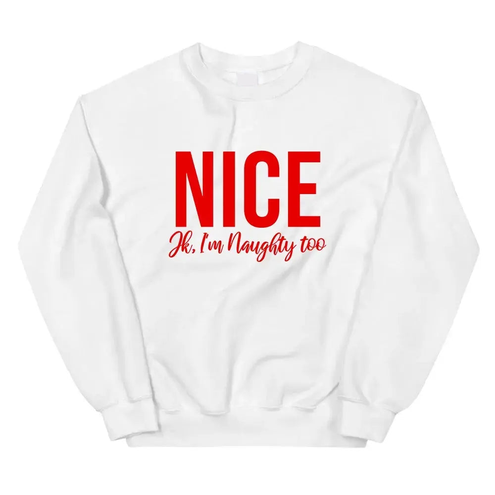 Naughty & Nice Couples Sweatshirt